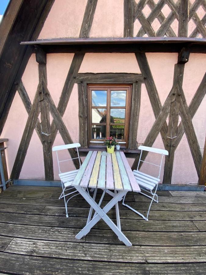 Cafe Einzigartig Apartment Rothenburg ob der Tauber Bagian luar foto
