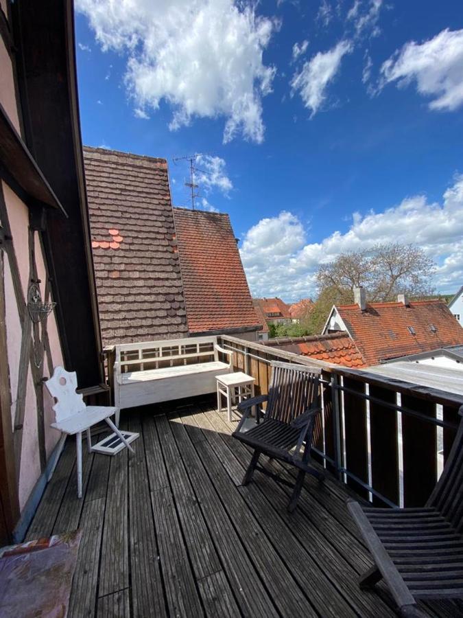 Cafe Einzigartig Apartment Rothenburg ob der Tauber Bagian luar foto