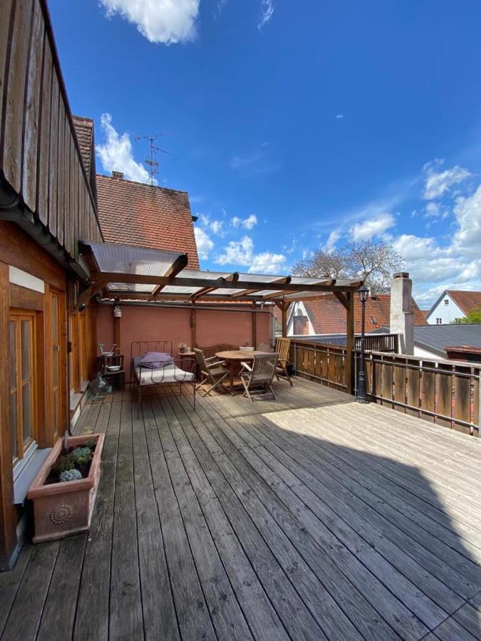 Cafe Einzigartig Apartment Rothenburg ob der Tauber Bagian luar foto